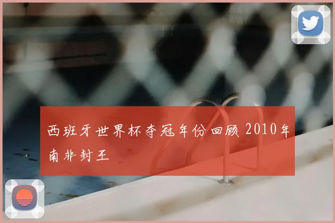 西班牙世界杯夺冠年份回顾 2010年南非封王